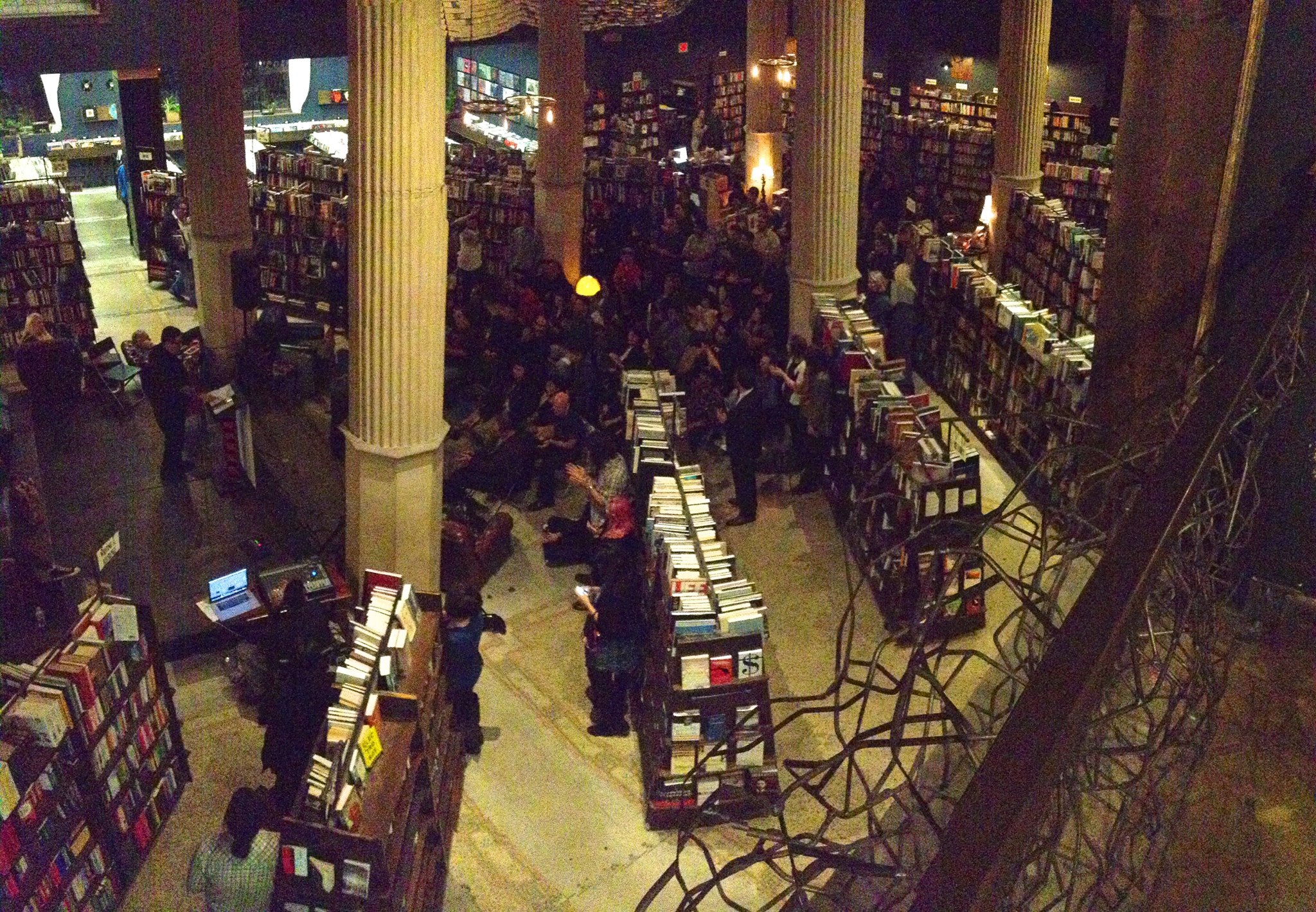 The Last Bookstore from the balcony