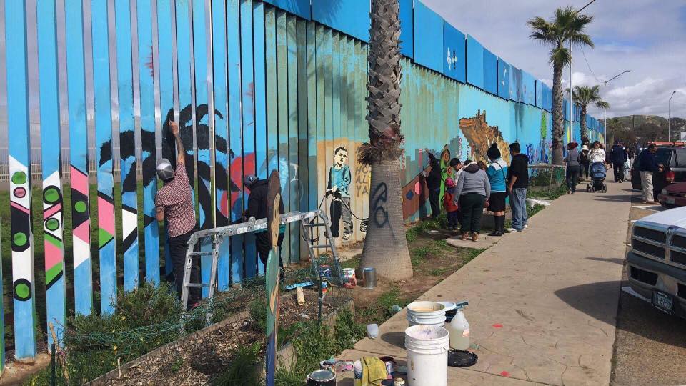 The Mural of Brotherhood at the US/Mexico border