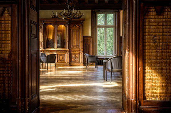 Wood floor room