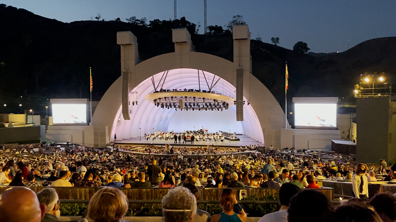 View of the Bowl scene during the Piazzolla concert