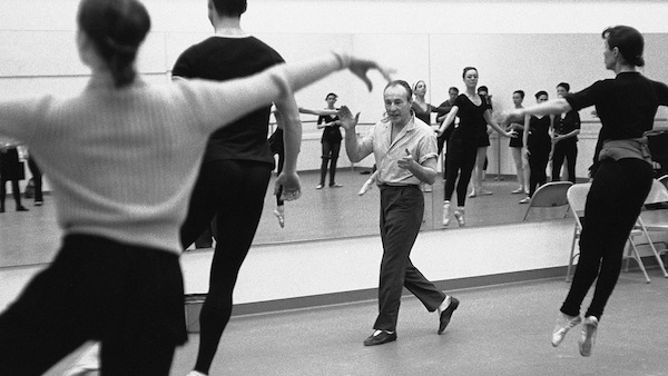 George Balanchine conducting class