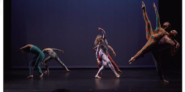 A group of contemporary dancers in different positions