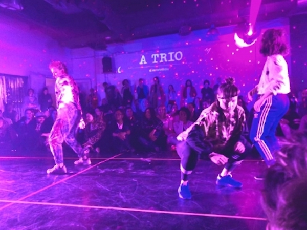 Dancers in club setting