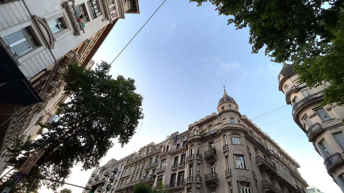 View of Avenida de Mayo in Buenos Aires