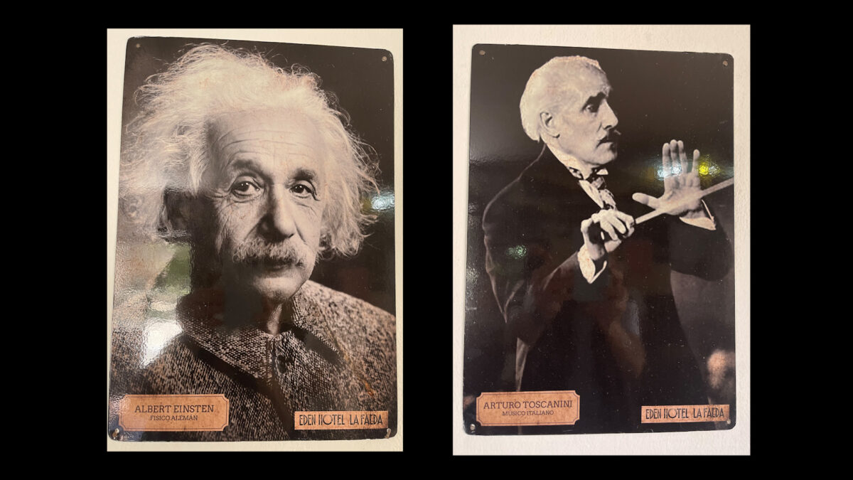 Einstein and Toscanini at Hotel Eden