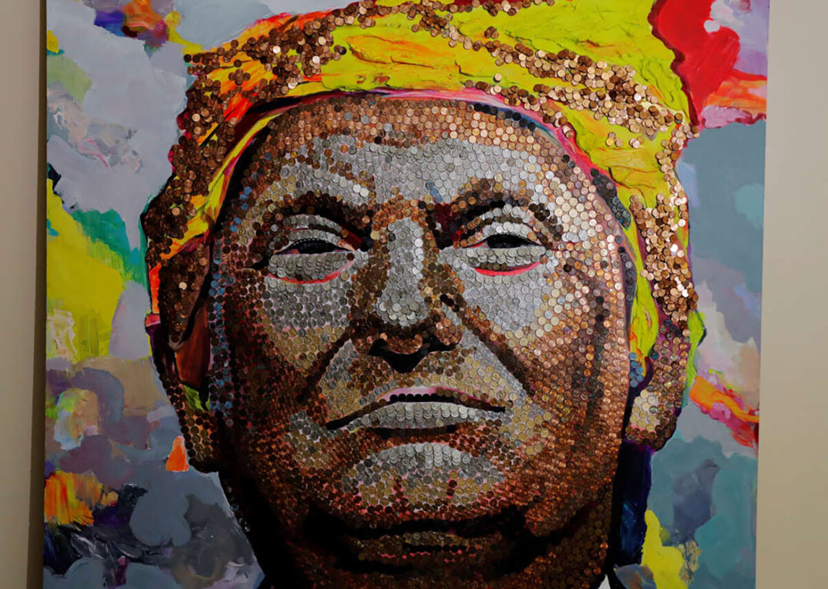 Painting of Trump by Daria Marchenko