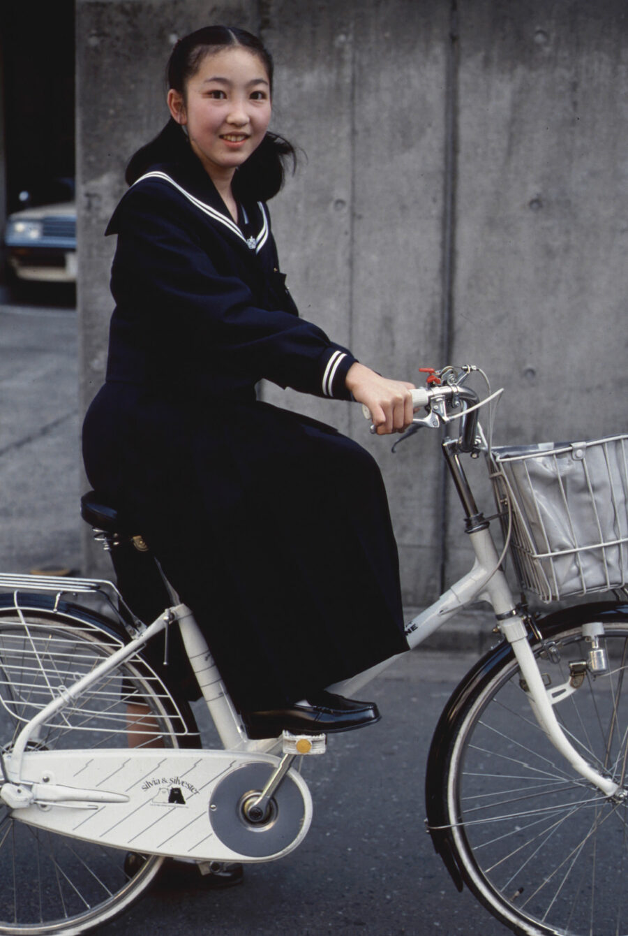 Girl on bicycle, Tokyo