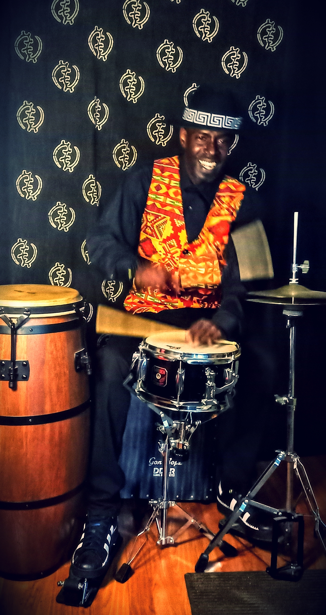 A.K. Toney on the drums
