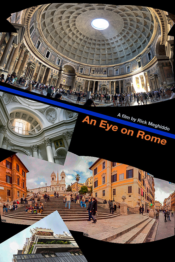View of poster for the documentary An Eye on Rome