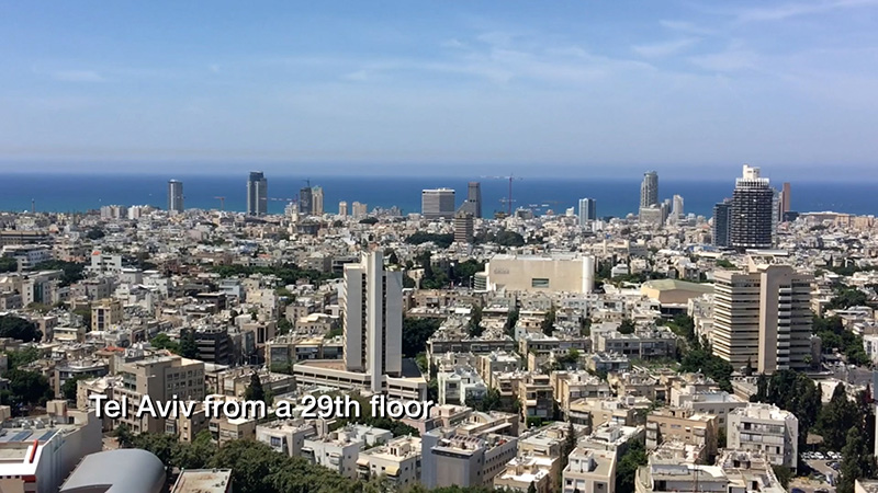 A view of Tel Aviv, Israel from a 29th floor