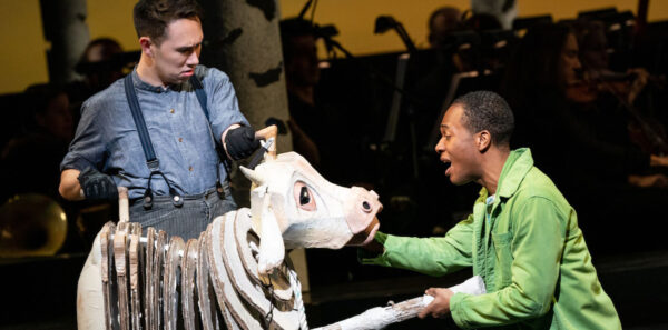The puppeteer, Milky White and Jack in Into the Woods