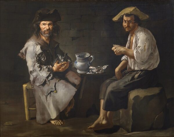 Giacomo Ceruti, Two Beggars, about 1730–33, oil on canvas, Pinacoteca Tosio Martinengo, Brescia.